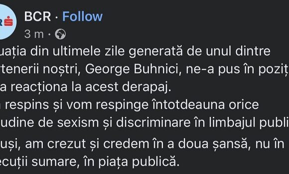 BCR renunta la George Buhnici