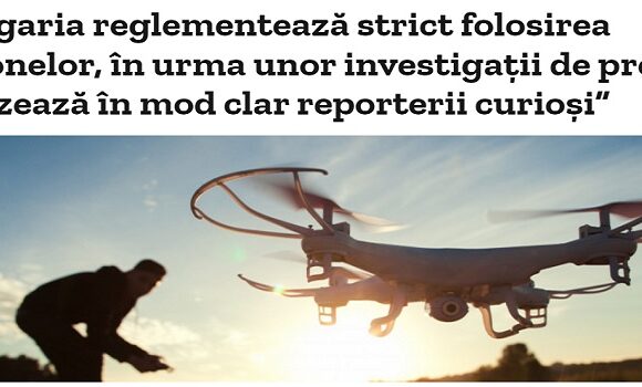 Folosirea dronei fara atestat