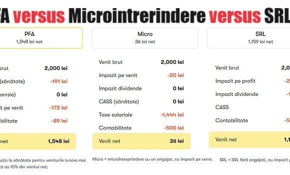 PFA, Microintrerindere sau SRL